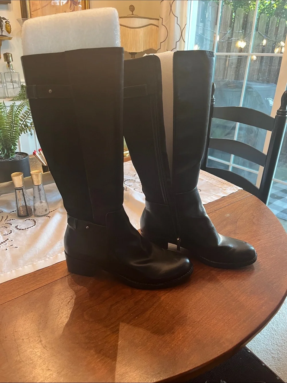 Franco Sarto Black Over-the-Knee Riding Boots